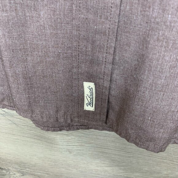 Woolrich Womens Long Sleeve Button-Up Shirt Brown L 65% Cotton/35% Polyester Cla - Picture 5 of 9